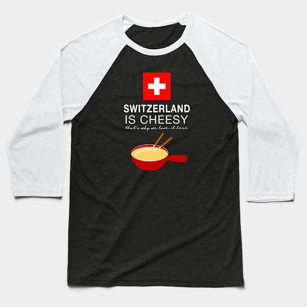 Swiss Fondue Baseball T-Shirt by AntiqueImages